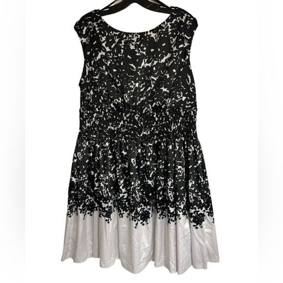 Jessica Simpson Black and White Party Dress Size 16W - Picture 1 of 5